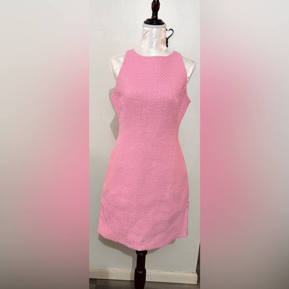 Derek Lam Pink Textured Mini Dress Elegant Sexy Spring